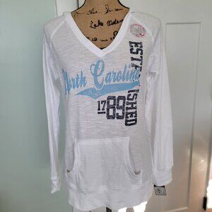Pro Edge North Carolina Hooded Shirt Ladies Medium - New with Tag